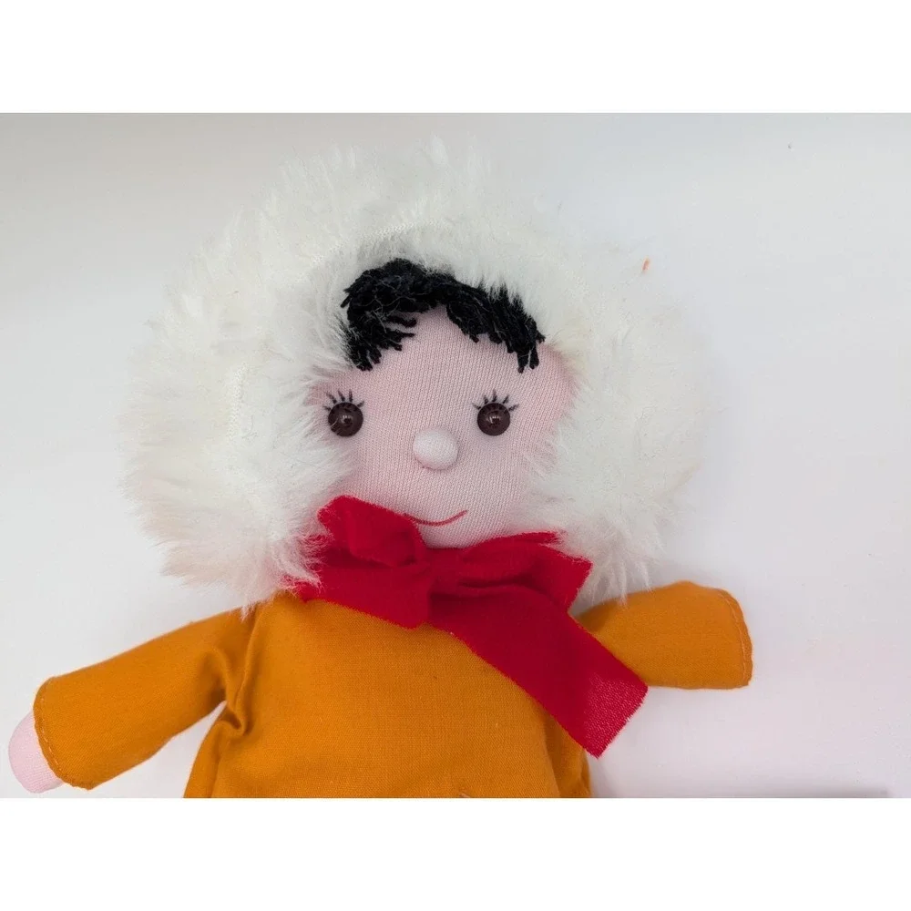 Kamar Alaska Doll Cloth Doll Nanook‎ 11 Inch Paper Tag Stuffed Toy